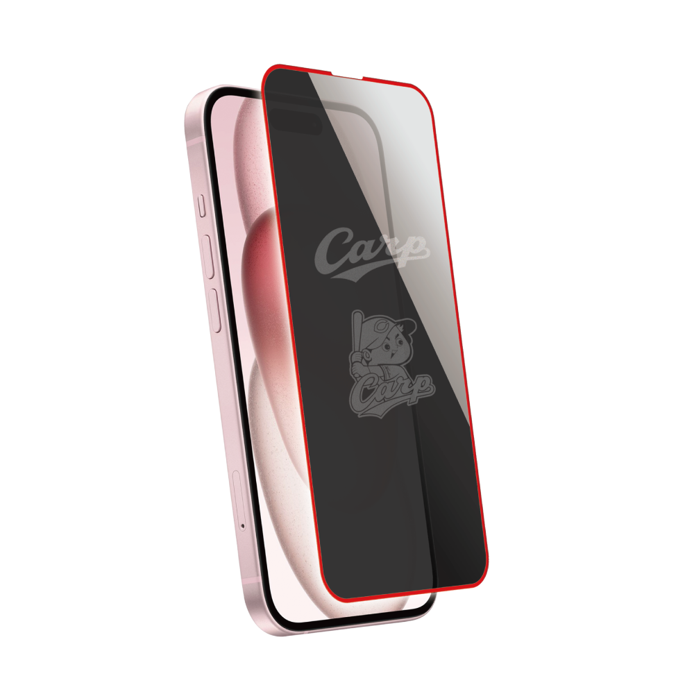 カープ強化ガラス保護フィルム（ｉＰｈｏｎｅ１７／ｉＰｈｏｎｅ１７Ｐｒｏ／１６Ｐｒｏ）６．３