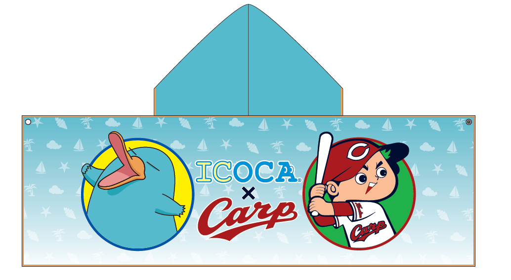 ＣＡＲＰ×カモノハシのイコちゃん　冷感タオル