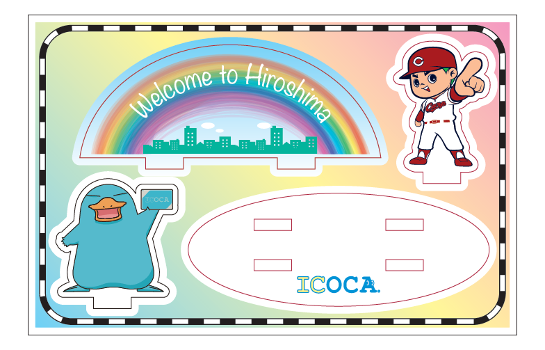 ＣＡＲＰ×カモノハシのイコちゃん　アクリルスタンド