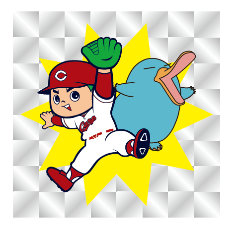 ＣＡＲＰ×カモノハシのイコちゃん　ホログラムステッカー（５種セット）